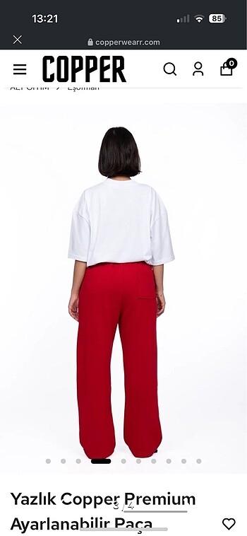 Kırmızı eşofman - Görsel 2