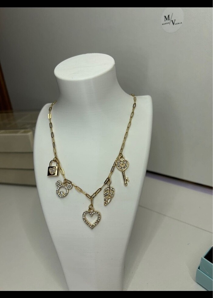 Charmlı kolye çelik - Görsel 2