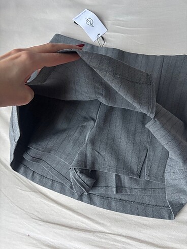 Stradivarius gri etek - Görsel 3