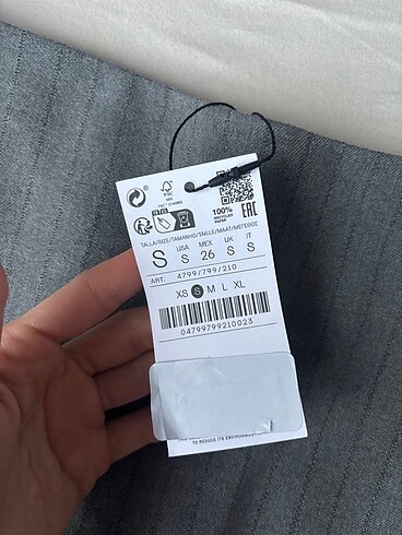 Stradivarius gri etek - Görsel 4