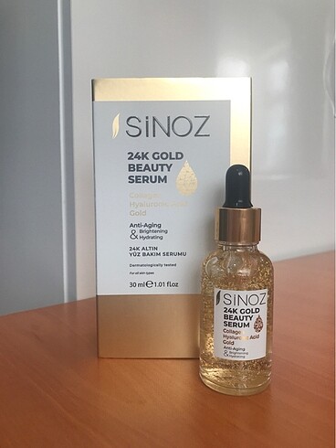 Sinoz altın parçacıklı serum