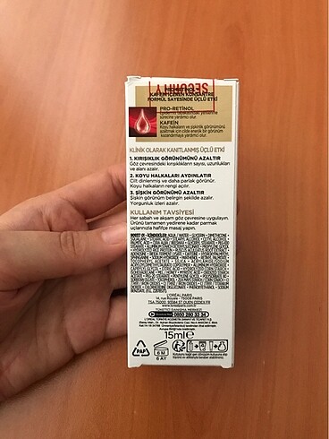 Loreal Paris Loreal pro retinol göz kremi