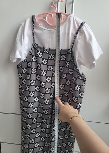 LC Waikiki Çiçek Desenli kız çocuk jile elbise takım