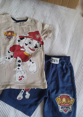 Erkek Kısa Kollu sortlu Paw Patrol Takım