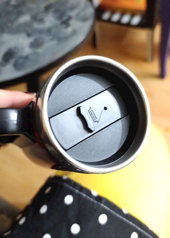 Parlak Kırmızı Seyahat Termosu - Görsel 2