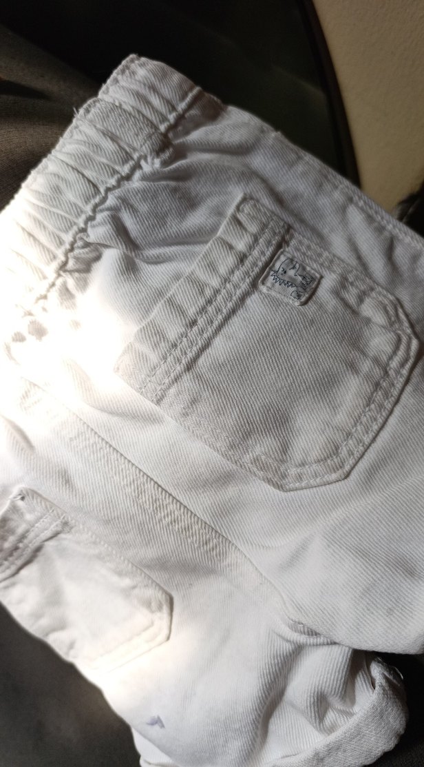 Beyaz Pamuklu Erkek Şort - Görsel 2