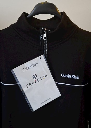Calvin Klein Siyah Fermuarlı Erkek Sweatshirt - Görsel 3