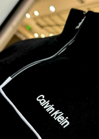Calvin Klein Siyah Fermuarlı Erkek Sweatshirt - Görsel 2