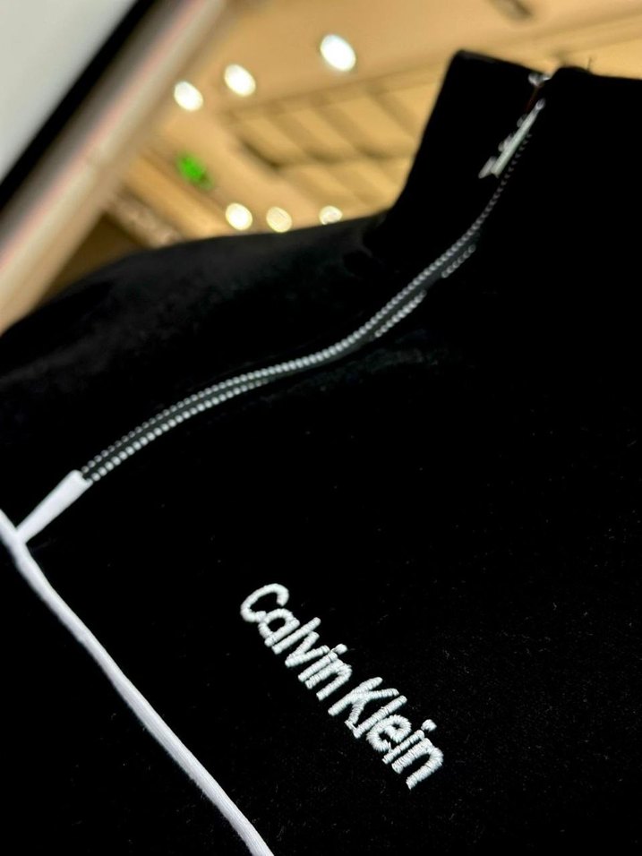 Calvin Klein Siyah Fermuarlı Erkek Sweatshirt - Görsel 2