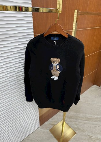 Ralph Lauren Ayıcık Nakışlı Erkek Örme Triko Premium Kazak - Görsel 2
