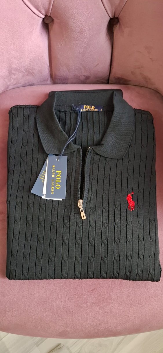 Polo Yaka Ralph Lauren Erkek Kazak - Görsel 2