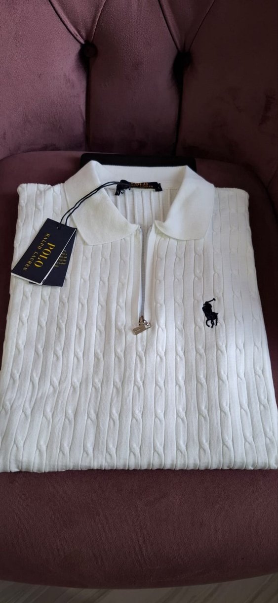 Polo Yaka Ralph Lauren Erkek Kazak - Görsel 3