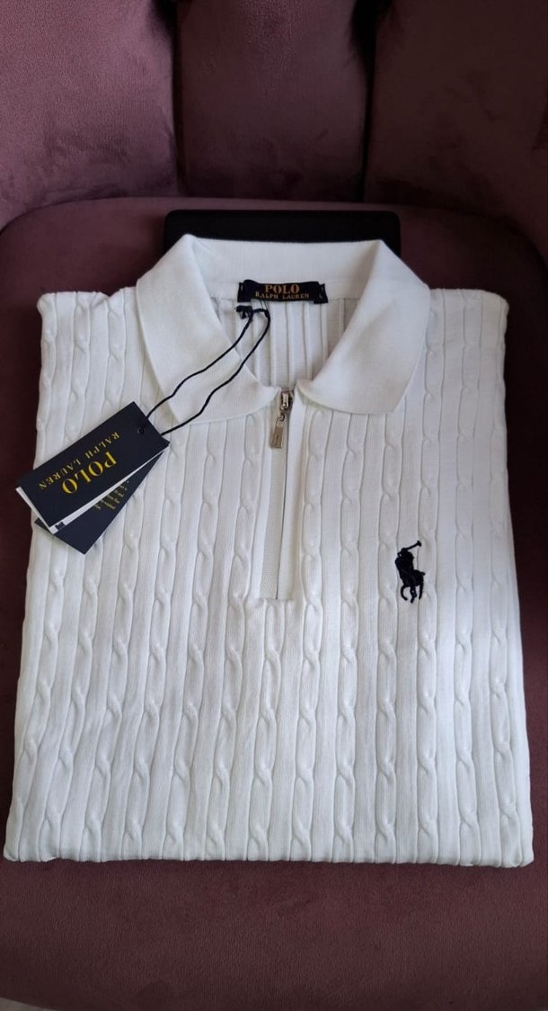 Polo Yaka Ralph Lauren Erkek Kazak - Görsel 2