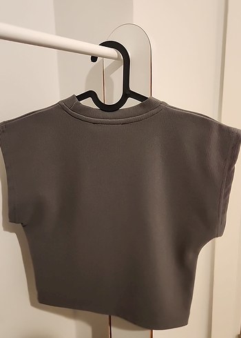 Bershka Kadın Gri Payetli Kolsuz Bluz