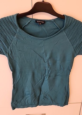 Mor Kısa Kollu Fitted Kadın Tişört - Görsel 3