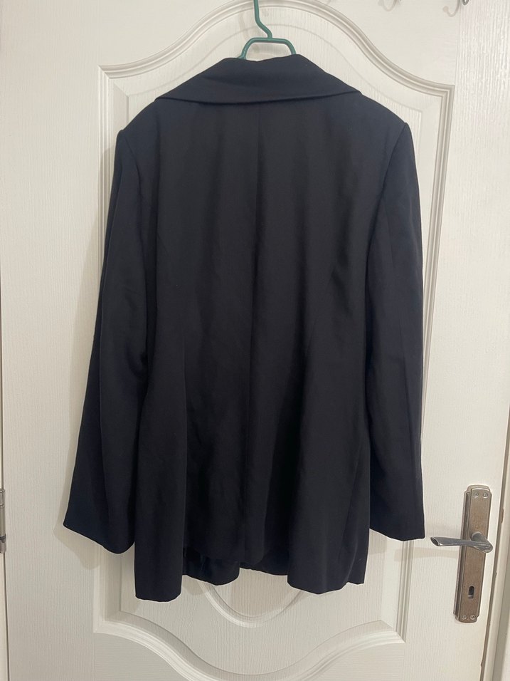 Siyah Düğmeli Kadın Blazer Ceket - Görsel 2