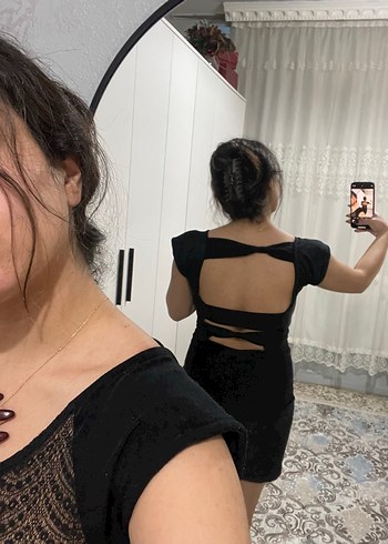 Siyah Dantel Detaylı Gotik Midi Elbise - Görsel 7