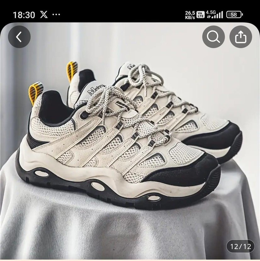 Yılan Desenli Beyaz Gri Bağcıklı Spor Ayakkabı - Görsel 2