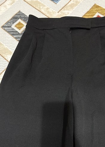 Kadın siyah palazzo pantolon - Görsel 2
