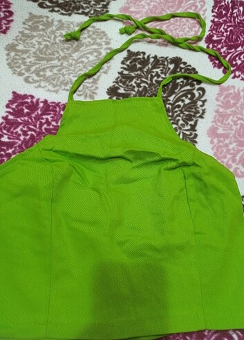 Boyundan bağlamalı bluz - Görsel 3