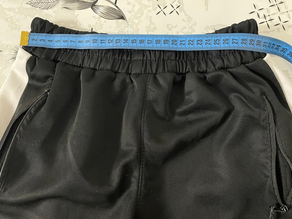 Erkek Siyah Spor Şort Fermuarlı Cepli - Görsel 5