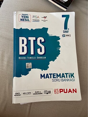 Puan yayınları 7. Sınıf matematik soru bankası