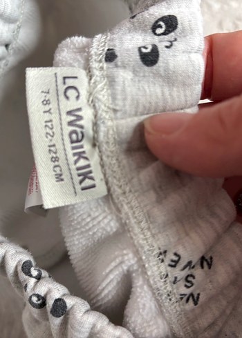 Gri Kadife Detaylı Kız Tayt - Görsel 2