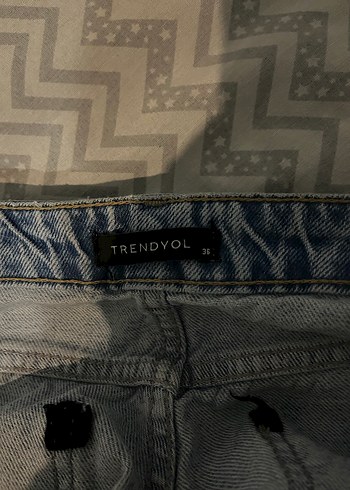 Mavi kot pantolon kadın - Görsel 2