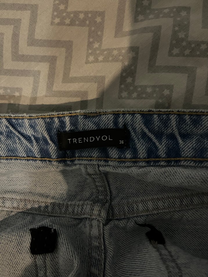 Mavi kot pantolon kadın - Görsel 2