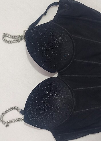 Zincir detaylı büstiyer  - Görsel 2