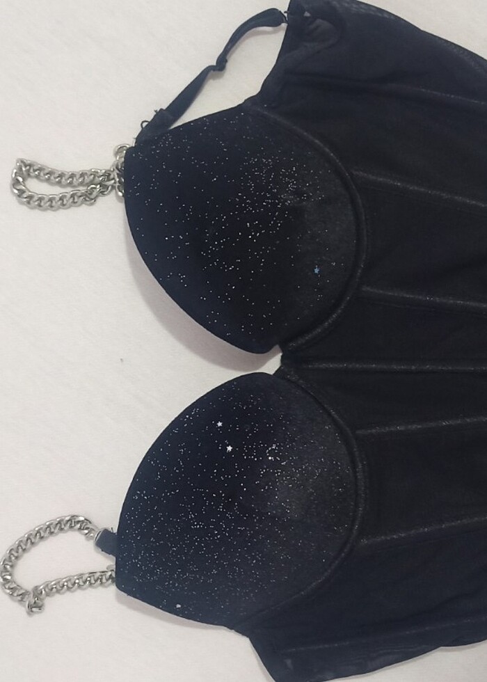 Zincir detaylı büstiyer  - Görsel 2