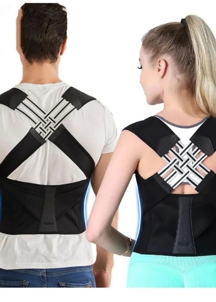 Ayarlanır Medikal Dik Duruş Sırt-bel Korsesi Kadın-erkek Kamburl - Görsel 2