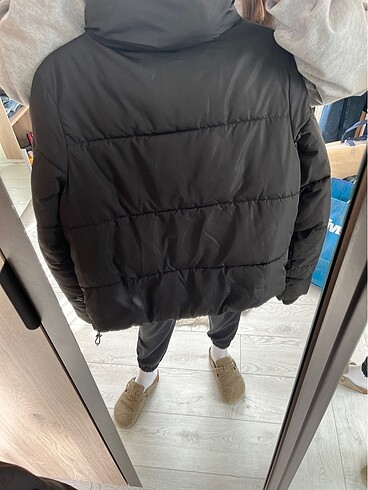 m Beden siyah Renk Stradivarius mont