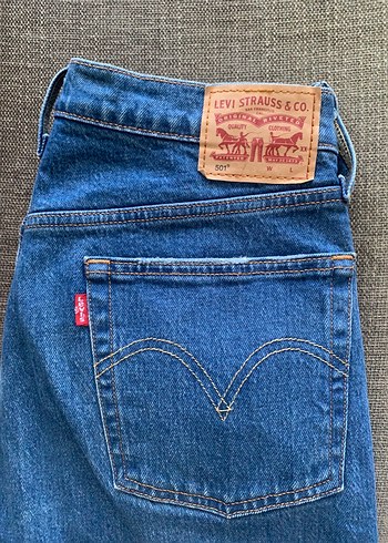 Levis 501 Mavi Denim Jean