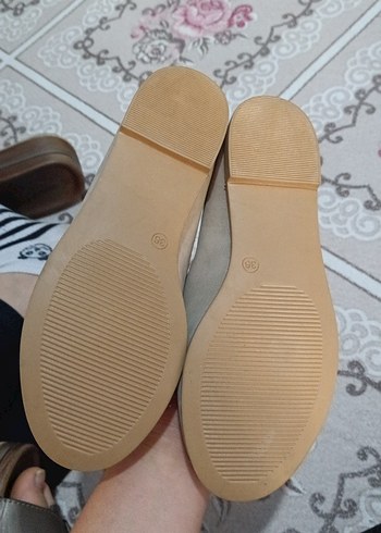 Bej Kadın Dolgu Topuklu Babet - Görsel 2