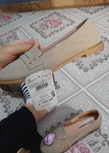 Bej Kadın Dolgu Topuklu Babet - Görsel 3