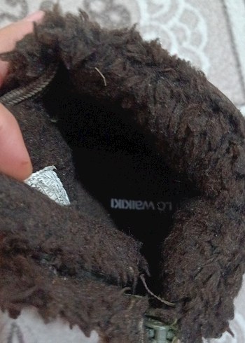 Kürklü Erkek Çocuk Gri Süet Bot - Görsel 3