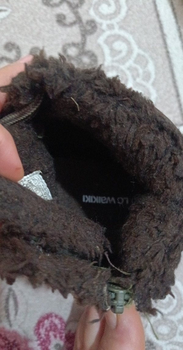 Kürklü Erkek Çocuk Gri Süet Bot - Görsel 3