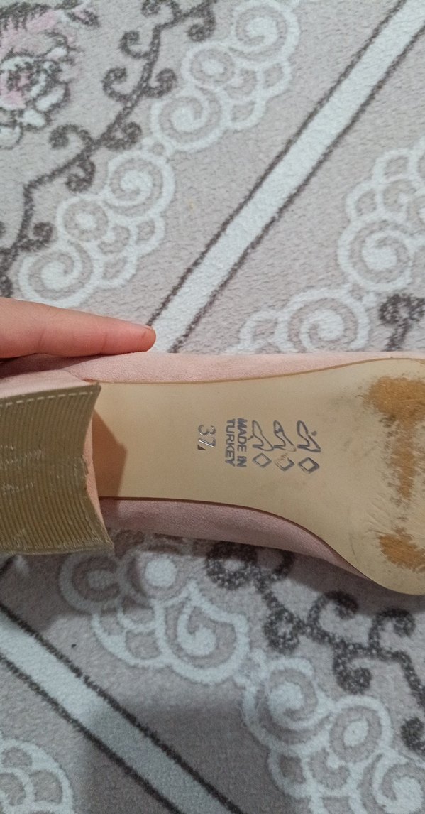 Pembe Süet Topuklu Kadın Stiletto - Görsel 3