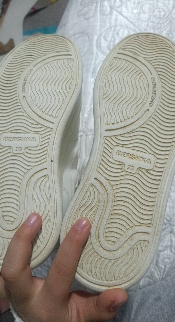 Beyaz Zincir Detaylı Platform Kadın Spor Ayakkabı - Görsel 4