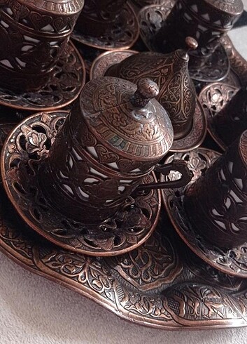 Bakır fincan takımı