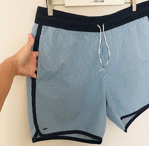 xl Beden beyaz Renk LACOSTE DENİZ ŞORTU