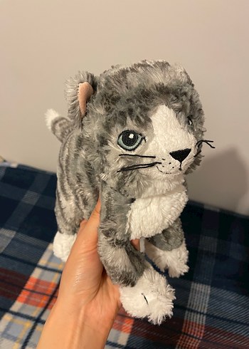 Gri Peluş Kedi Oyuncak ikea - Görsel 4