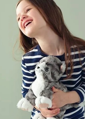 Gri Peluş Kedi Oyuncak ikea - Görsel 3