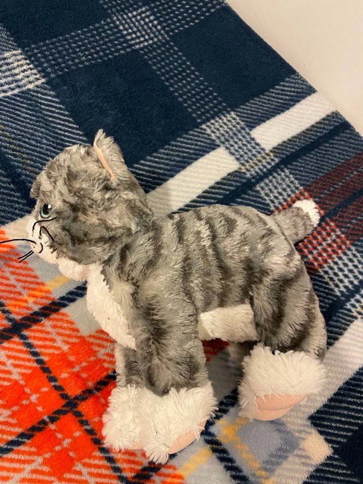 Gri Peluş Kedi Oyuncak ikea - Görsel 5