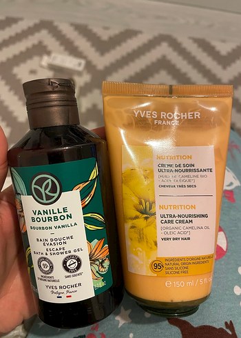 Yves Rocher Vanilya duş jeli ve ısı koruyucu - Görsel 2