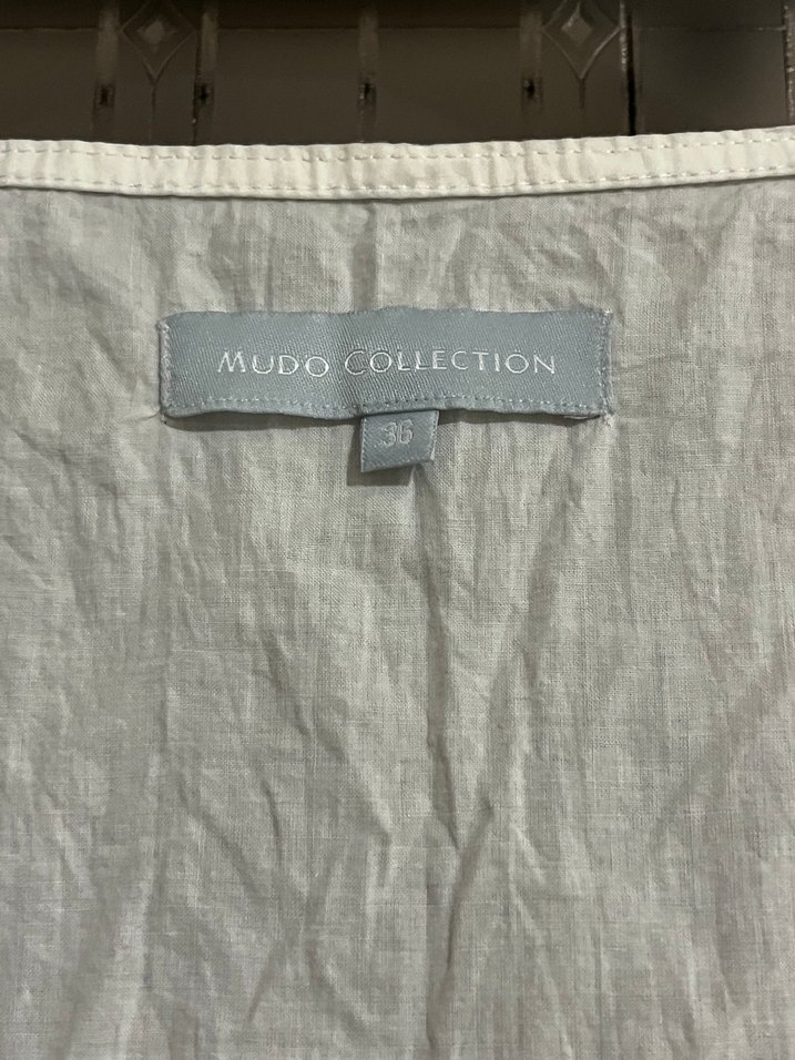 Beyaz Pamuklu Midi Bohem Elbise - Görsel 4