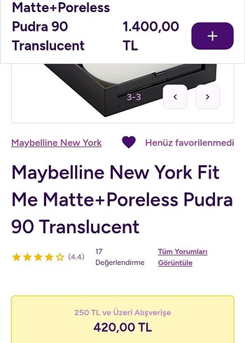 Maybelline New York Fit Me Matte+Poreless Pudra 90 Translucent - Görsel 3
