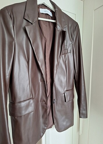 Bershka BERSHKA DERİ BLAZER CEKET