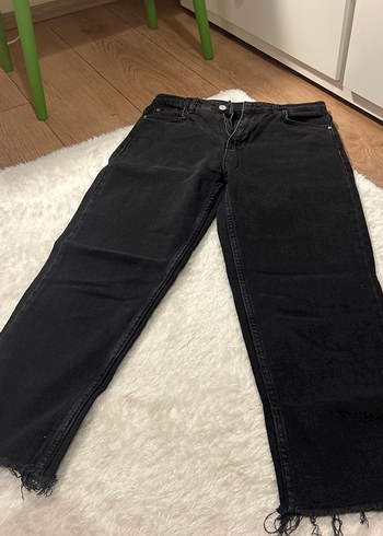 Siyah Kadın Denim Pantolon